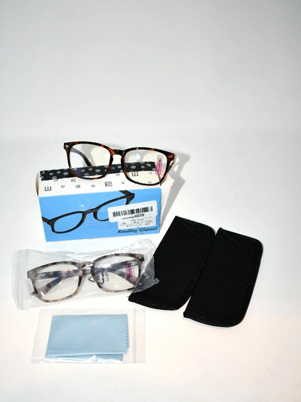 Progressive Multifocal Reading Glasses 2 Pack +1.00 Tortoise Readers New Condit